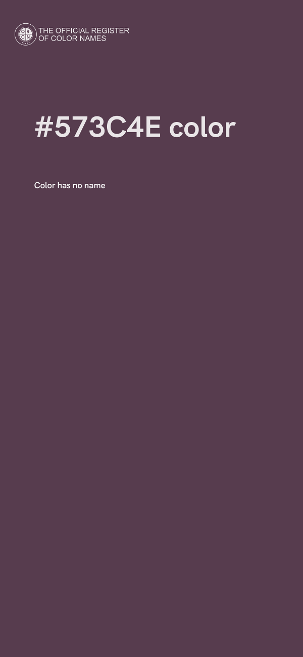 #573C4E color image