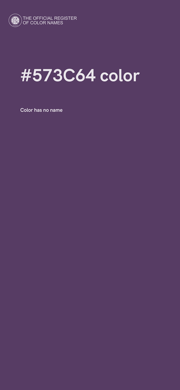#573C64 color image