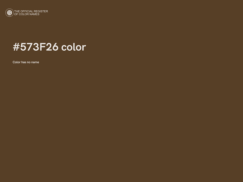 #573F26 color image