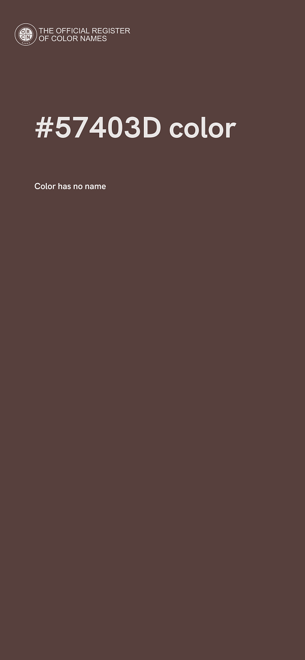 #57403D color image