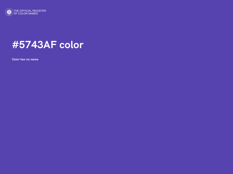 #5743AF color image