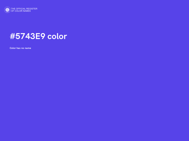 #5743E9 color image