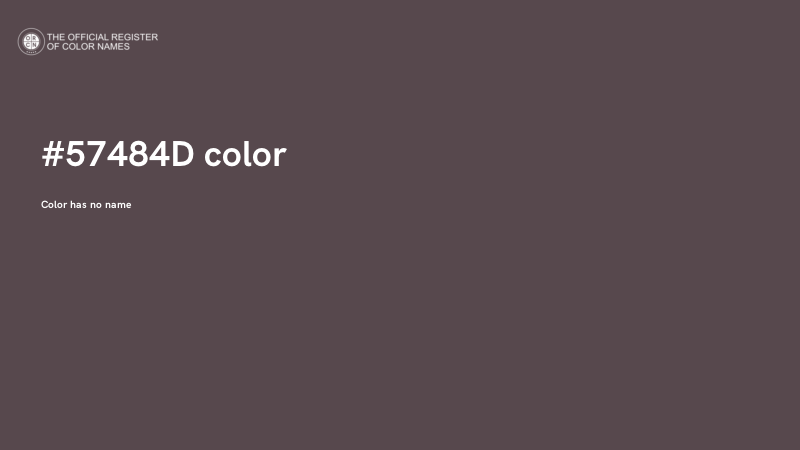 #57484D color image