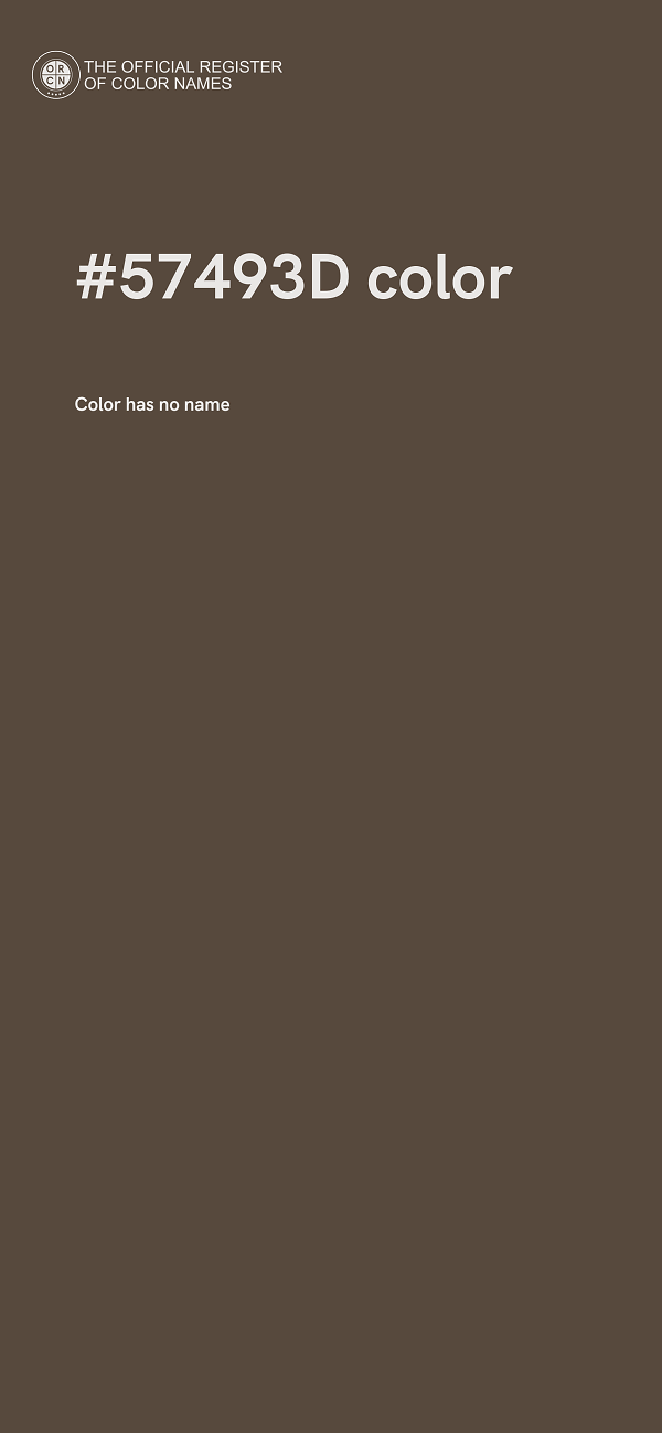 #57493D color image