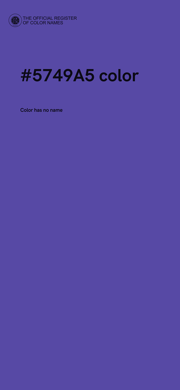 #5749A5 color image