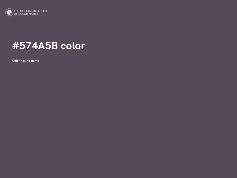 #574A5B color image