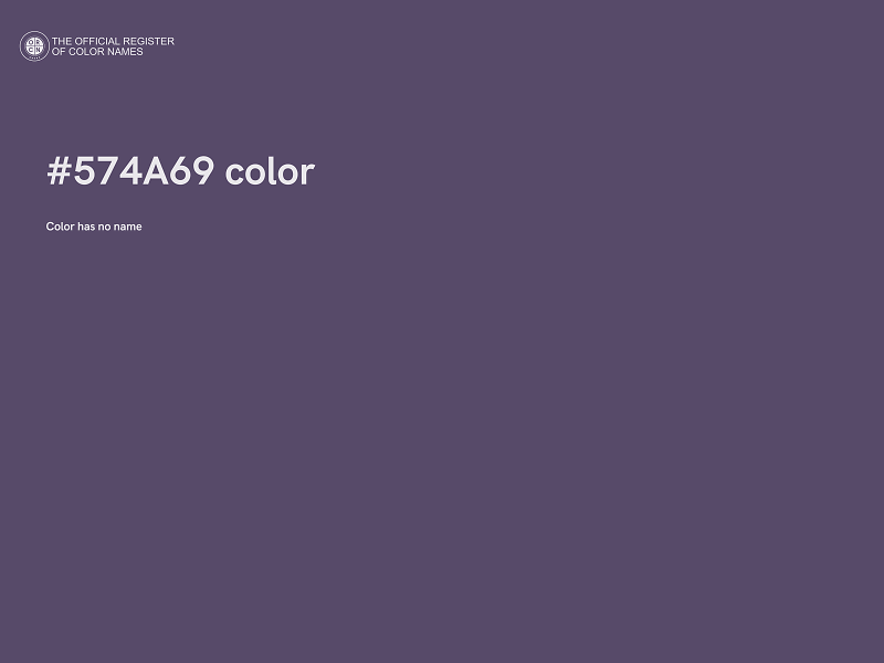 #574A69 color image