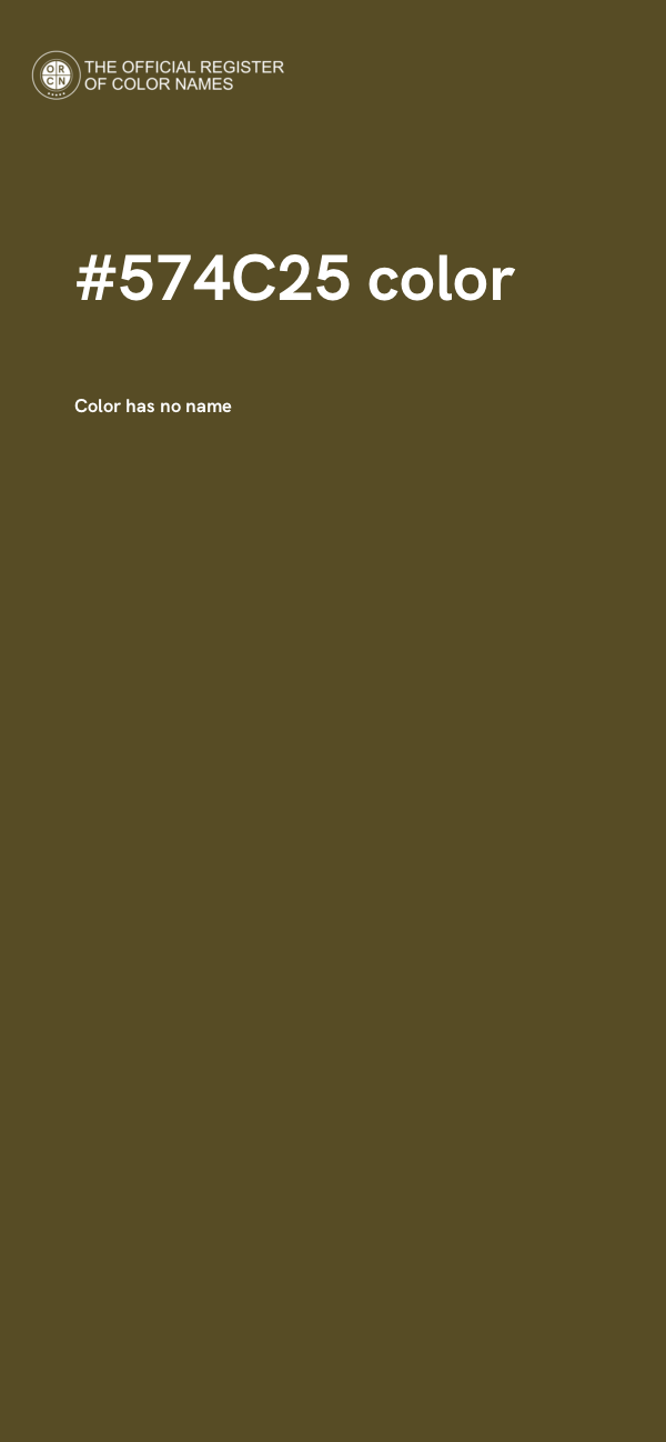 #574C25 color image