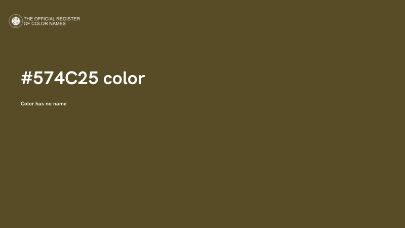 #574C25 color image