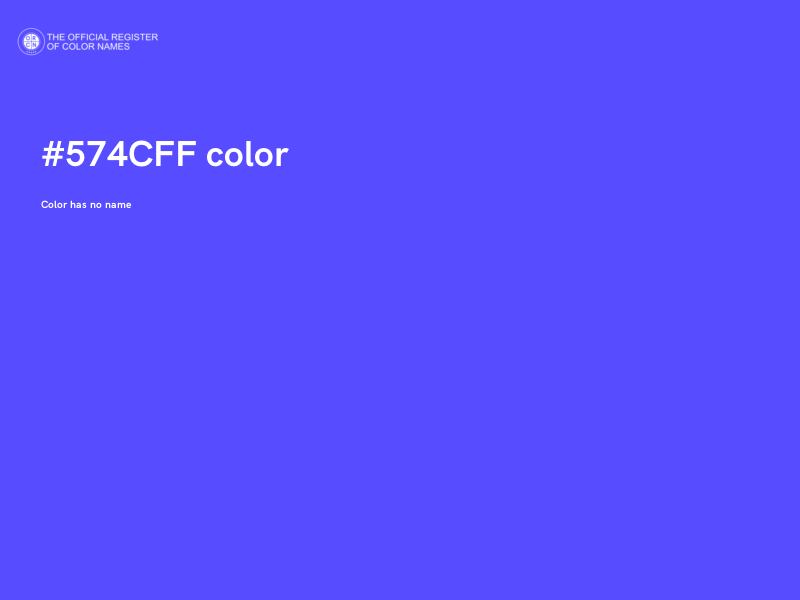 #574CFF color image