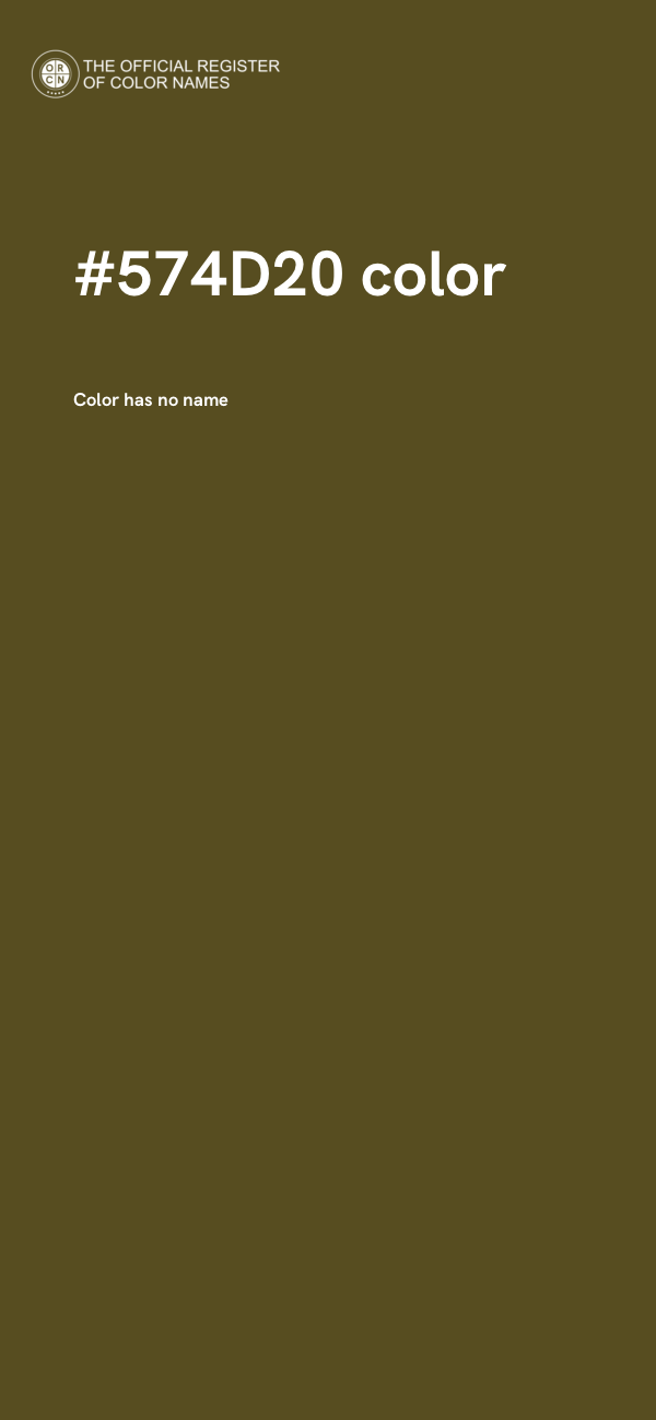 #574D20 color image
