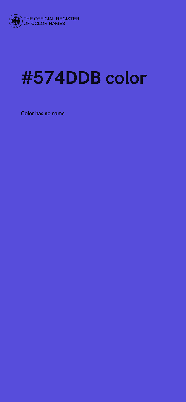 #574DDB color image