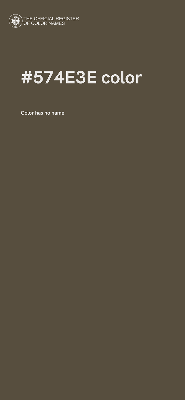 #574E3E color image