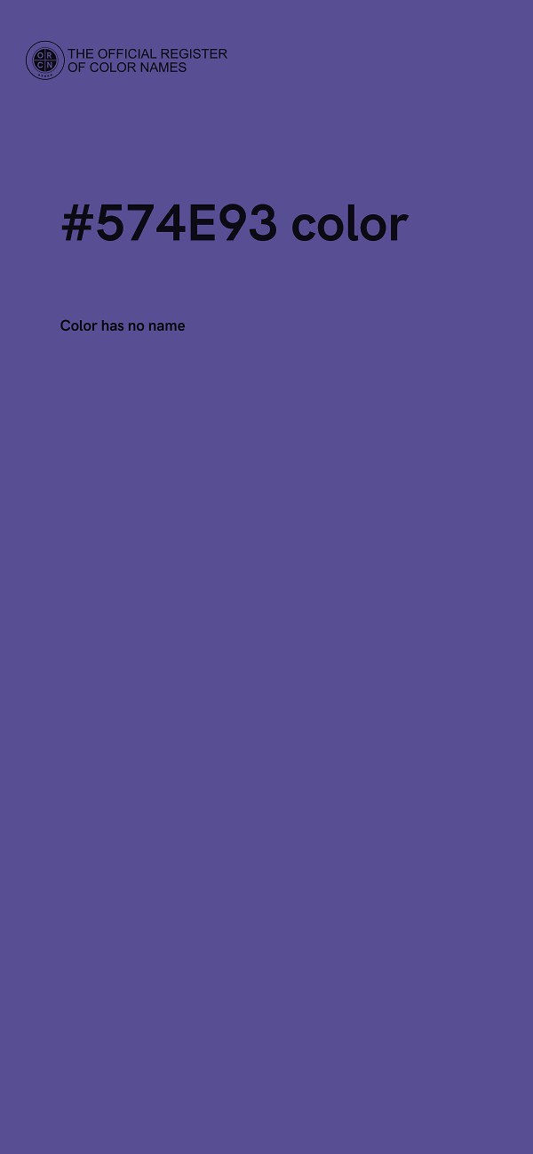 #574E93 color image
