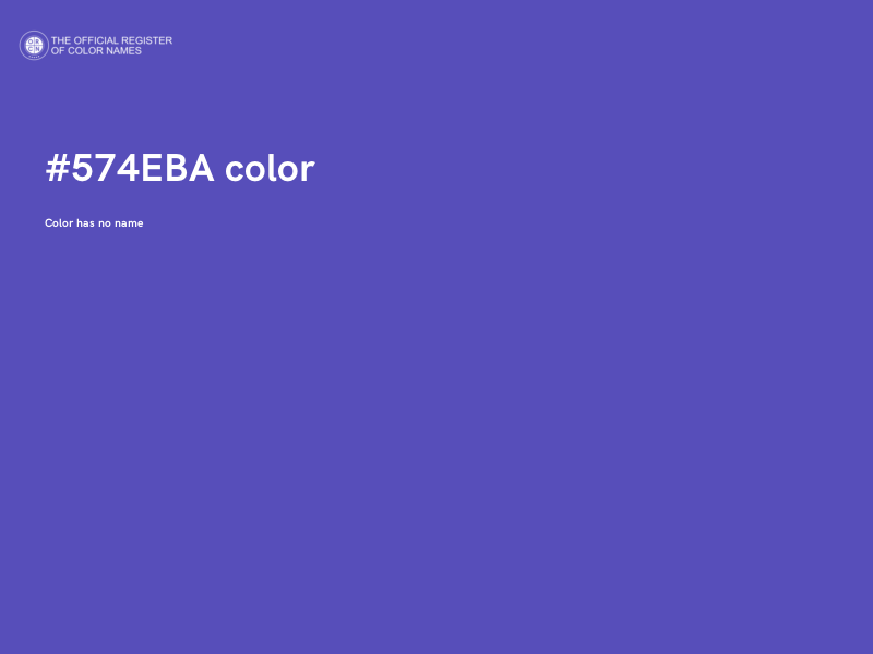 #574EBA color image