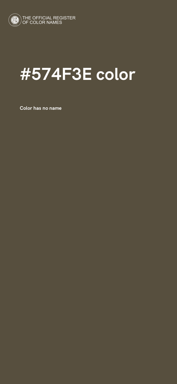 #574F3E color image