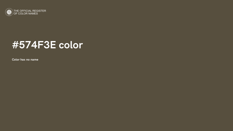 #574F3E color image