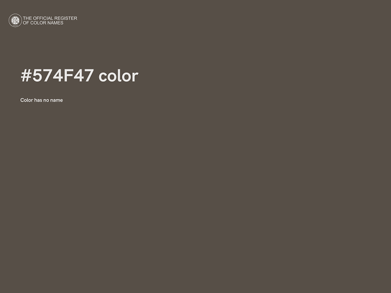 #574F47 color image
