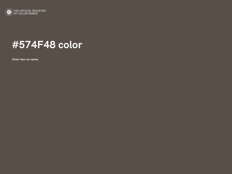 #574F48 color image