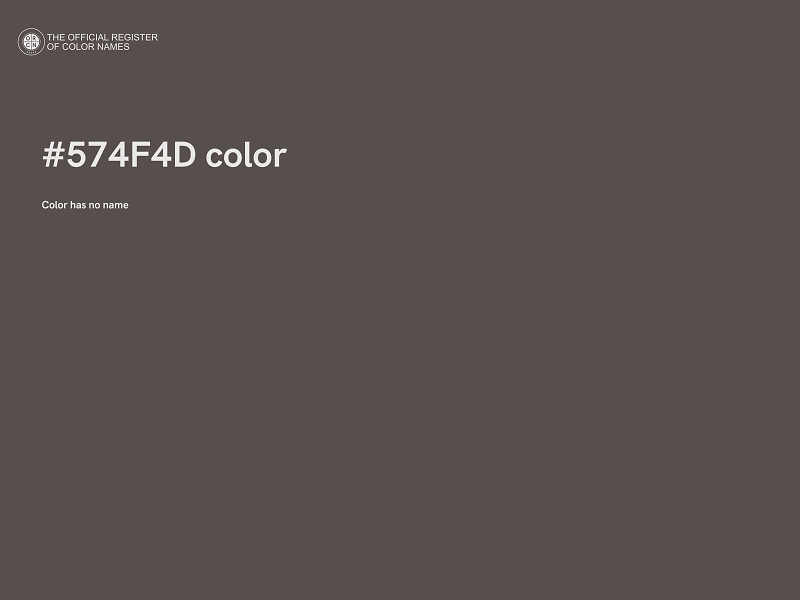 #574F4D color image