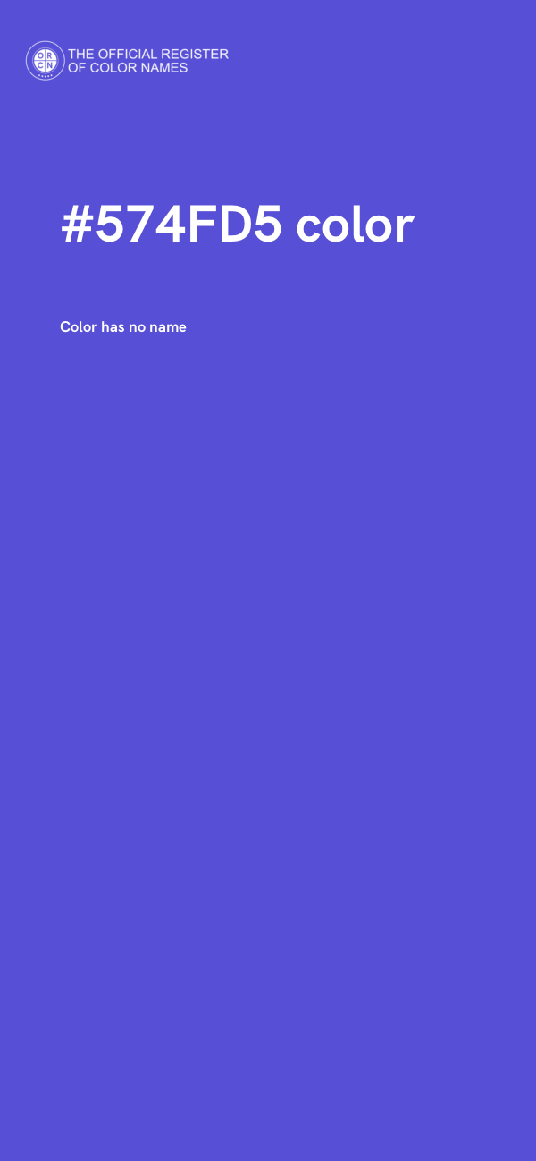 #574FD5 color image