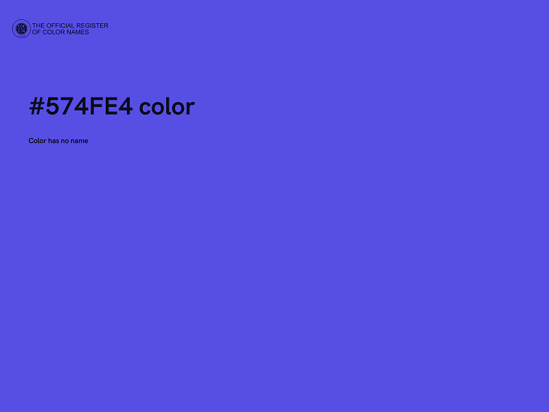 #574FE4 color image