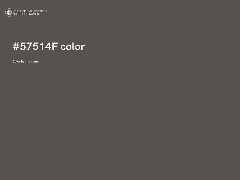 #57514F color image