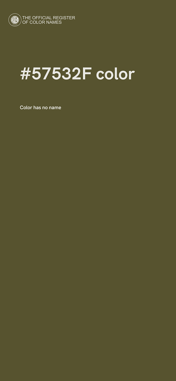#57532F color image