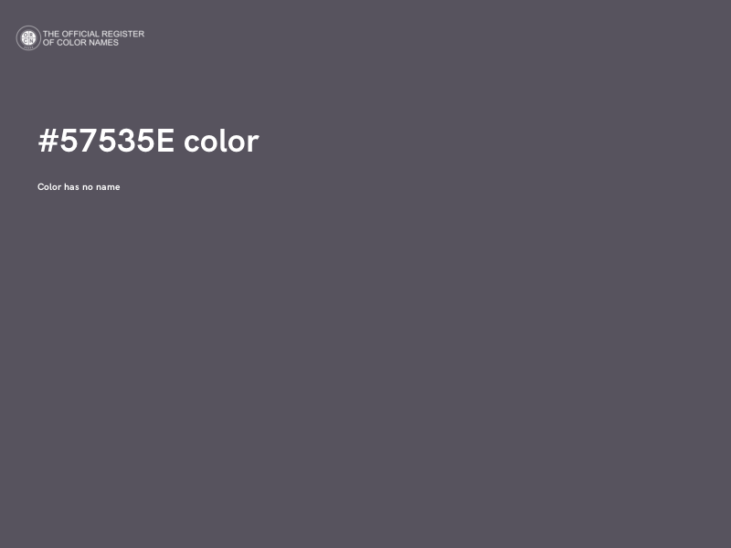 #57535E color image