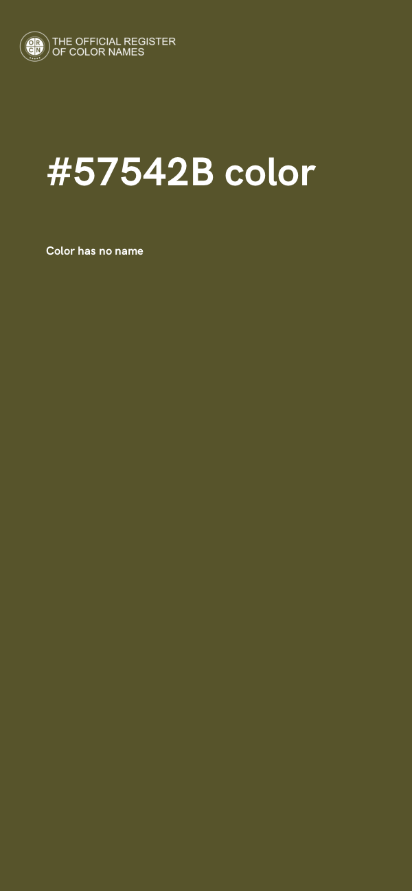 #57542B color image
