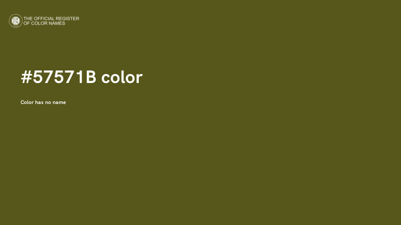 #57571B color image