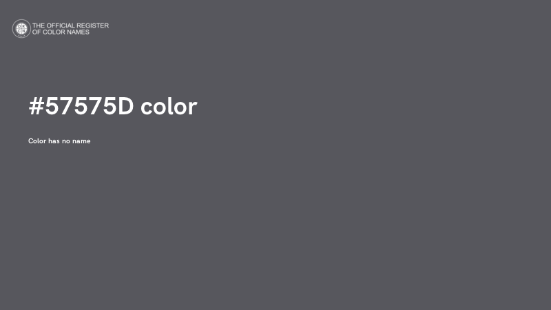 #57575D color image
