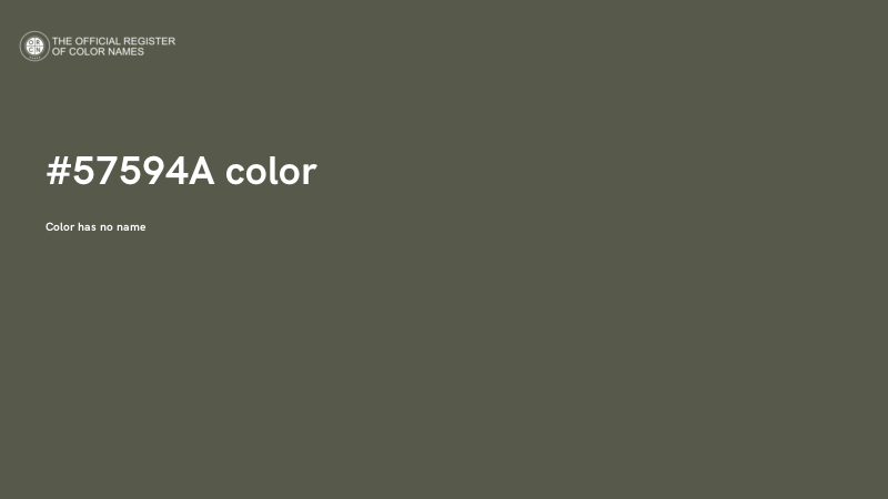 #57594A color image
