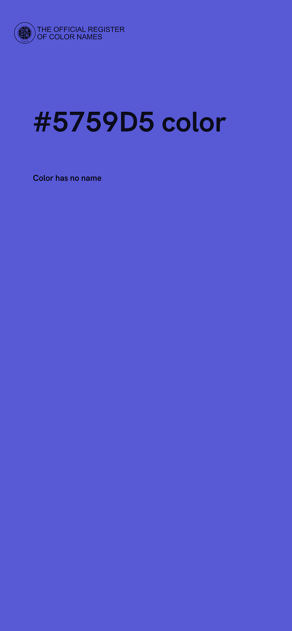 #5759D5 color image
