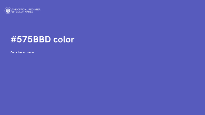 #575BBD color image