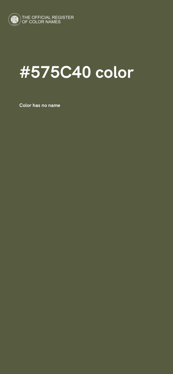 #575C40 color image