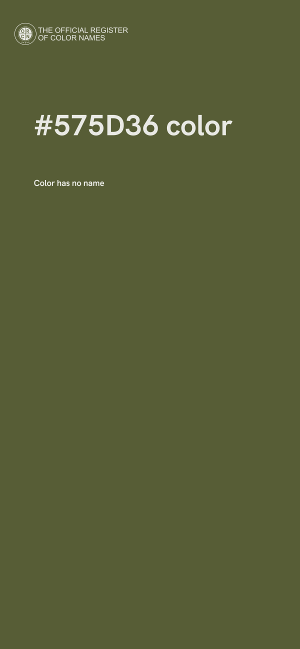 #575D36 color image
