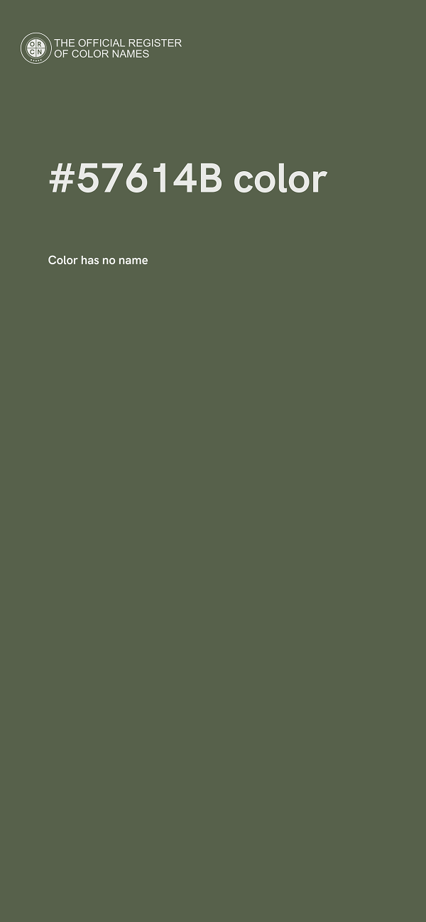 #57614B color image