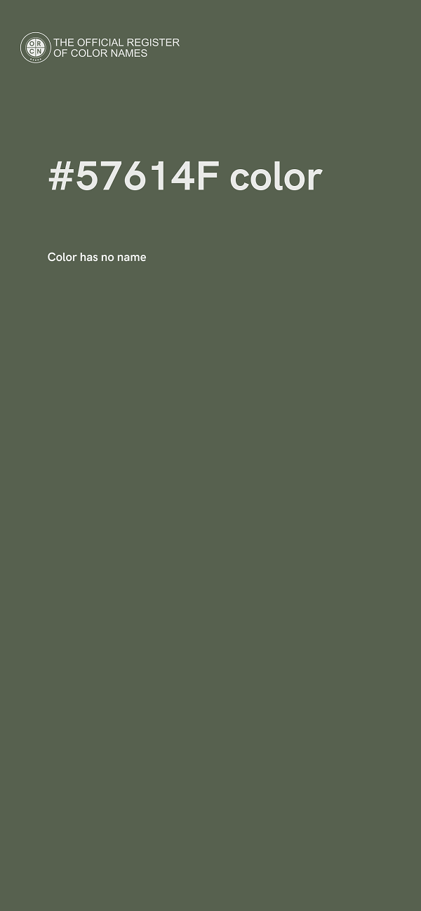 #57614F color image