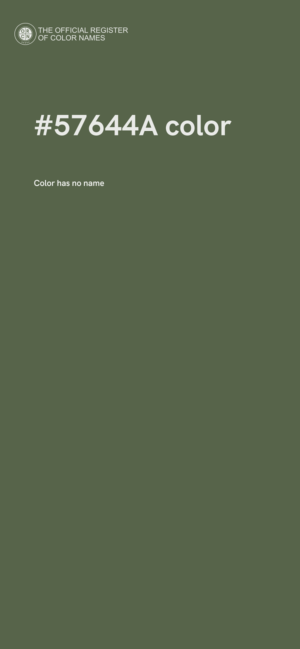 #57644A color image