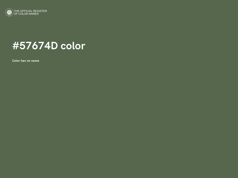 #57674D color image