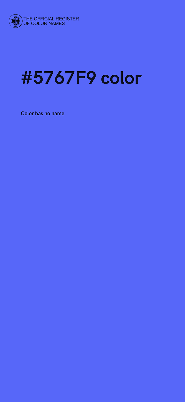 #5767F9 color image