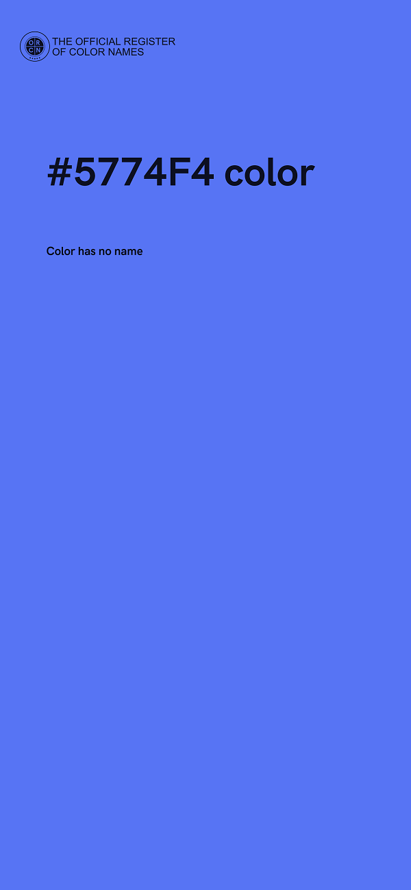 #5774F4 color image