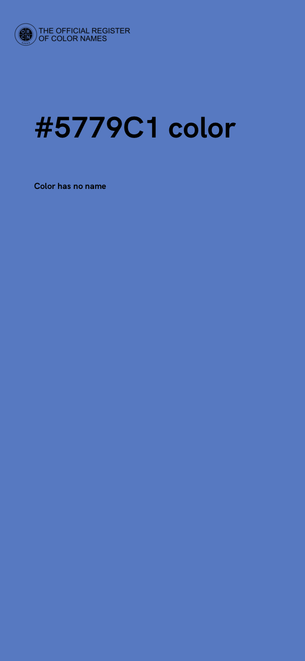 #5779C1 color image