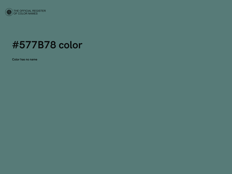 #577B78 color image