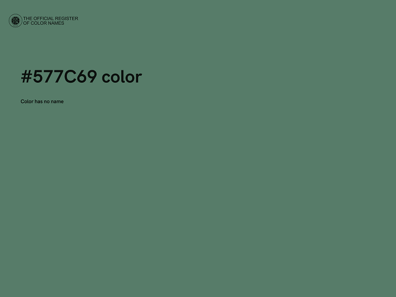 #577C69 color image
