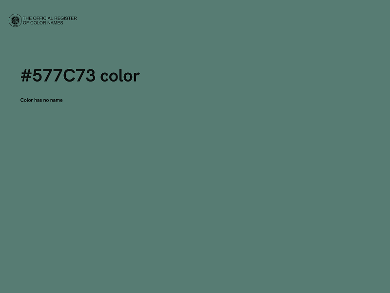 #577C73 color image