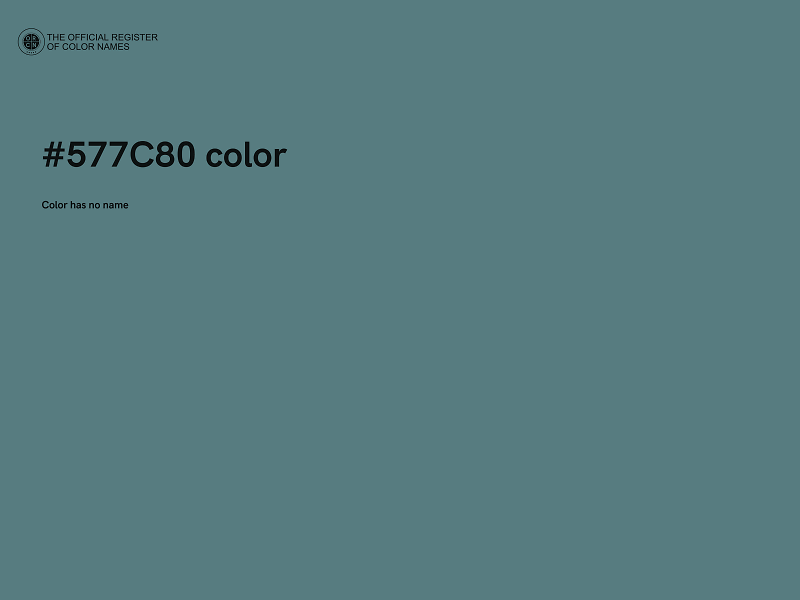 #577C80 color image