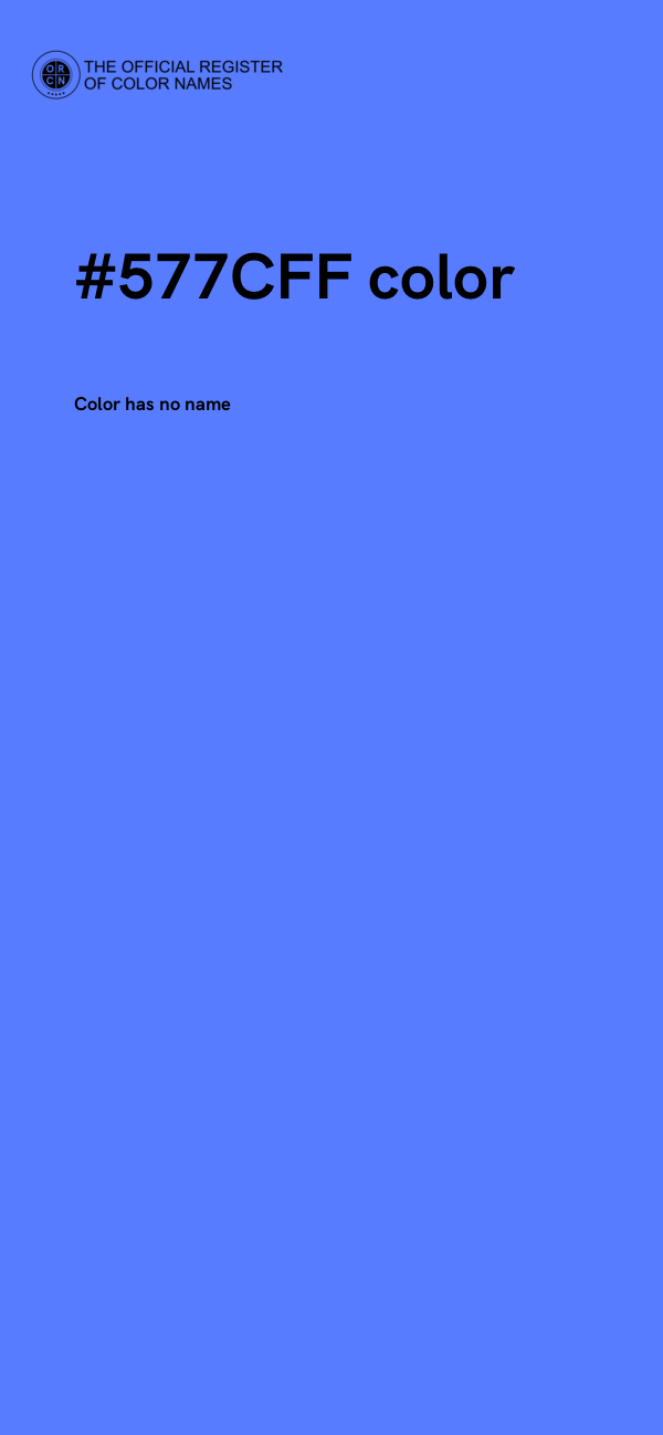 #577CFF color image