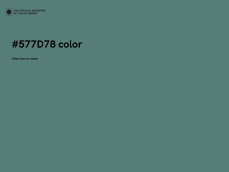 #577D78 color image